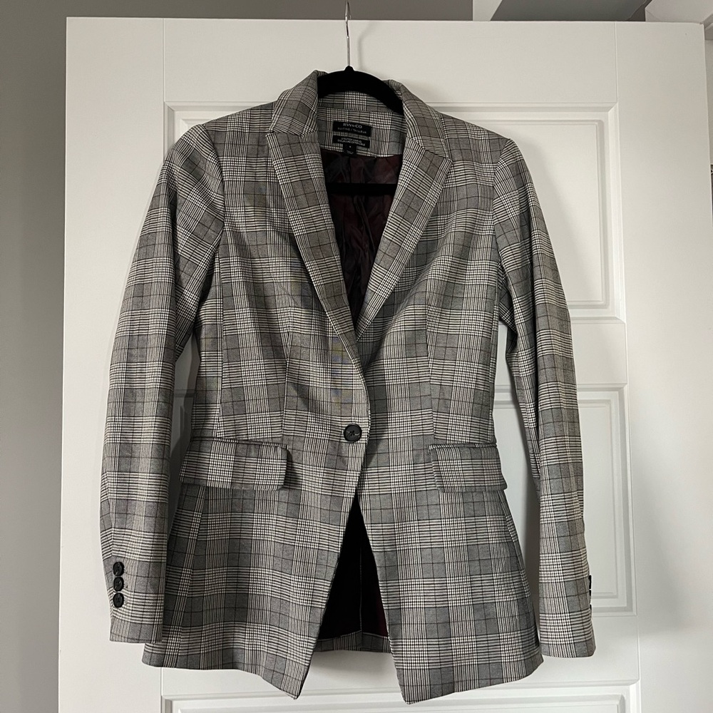 RW&CO Plaid Tailored Suiting Blazer